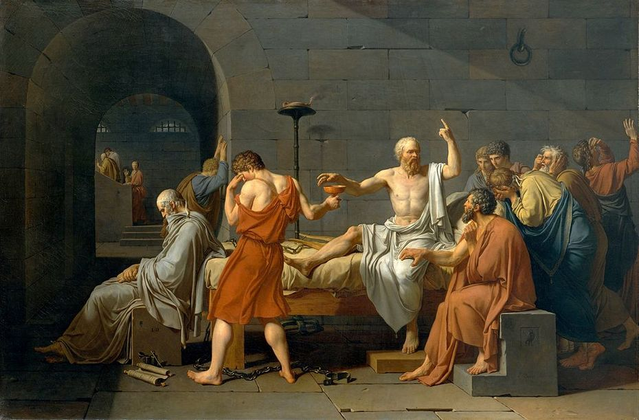 Der Tod des Sokrates — Jacques-Louis David